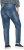 Ulla Popken Decorative Seam Stretch Fit Boyfriend Jeans Blue - Női Farmer & Nadrágok Nagy Méretekben – Plus Size - 