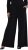 Ulla Popken Wide Leg Elastic Waist Glitter Pants Black - Női Farmer & Nadrágok Nagy Méretekben – Plus Size - 