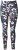 Ulla Popken Quick Drying Botanical Print Sport Leggings Black - Női Farmer & Nadrágok Nagy Méretekben – Plus Size - 