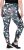 Ulla Popken Quick Drying Botanical Print Sport Leggings Black - Női Farmer & Nadrágok Nagy Méretekben – Plus Size - 