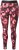 Ulla Popken Abstract Flower Print Performance Leggings Red - Női Farmer & Nadrágok Nagy Méretekben – Plus Size - 