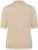 Kaffe Curve Lizzy Contrast Knitted Polo Feather Grey Melange - Galléros pólók - 