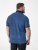 D555 Murray Printed Jacquard Collar & Cuff Short Sleeve Polo Blue - Pólóingek - Galléros Pólók 2XL-8XL - Pólóingek 2XL-8XL
