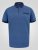 D555 Murray Printed Jacquard Collar & Cuff Short Sleeve Polo Blue - Pólóingek - Galléros Pólók 2XL-8XL - Pólóingek 2XL-8XL