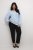 Kaffe Curve Lini Knit Pulóver Celestial Blue - Bluzy & bluzy z kapturem - 