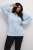 Kaffe Curve Lini Knit Pulóver Celestial Blue - Bluzy & bluzy z kapturem - 