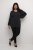Kaffe Curve Lini Knit Pulóver Fekete Oyster - Bluzy & bluzy z kapturem - 