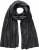 Ulla Popken Virgin Wool Cashmere Mix Scarf Black - Kiegészítők - 
