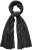 Ulla Popken Virgin Wool Cashmere Mix Scarf Black - Kiegészítők - 
