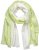 Ulla Popken Ombre Linen Blend Scarf Lime Green - Kiegészítők - 
