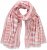 Ulla Popken Striped Statement Scarf Neon Red - Kiegészítők - 