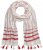 Ulla Popken Dot Print Tassel Accent Scarf Red - Kiegészítők - 