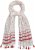 Ulla Popken Dot Print Tassel Accent Scarf Red - Kiegészítők - 