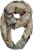 Ulla Popken Plaid Infinity Scarf Brown - Kiegészítők - 