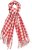 Ulla Popken Houndstooth Fringed Hem Scarf Salsa - Kiegészítők - 
