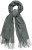 Ulla Popken Fringed Scarf Graphite Grey - Kiegészítők - 