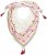 Ulla Popken Tassel Embroidery Scarf Snow White - Kiegészítők - 