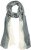 Ulla Popken Two Tone Scarf Grey - Kiegészítők - 
