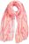 Ulla Popken Tie Dye Striped Scarf Magenta Pink - Kiegészítők - 