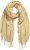 Ulla Popken Fringed Scarf Dark Putty - Kiegészítők - 