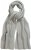 Ulla Popken Garter Stitch Knit Scarf Light Grey Melange - Kiegészítők - 