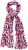 Ulla Popken Geometric Print Scarf Dark Red - Kiegészítők - 