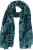 Ulla Popken Leaf Dot Scarf Navy - Kiegészítők - 