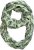 Ulla Popken Leaf Print Infinity Scarf Pistachio - Kiegészítők - 