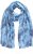 Ulla Popken Circle Print Scarf Blue - Kiegészítők - 