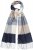 Ulla Popken Checked Fringed Hem Scarf Dark Putty - Kiegészítők - 