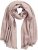 Ulla Popken Fringed Hem Knit Scarf Mocha Brown - Kiegészítők - 