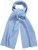 Ulla Popken Ribbed Knit Scarf Blue - Kiegészítők - 