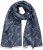 Ulla Popken Smyle Reversible Scarf Navy - Kiegészítők - 