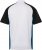 JP1880 FLEXNAMIC® QuickDry Tennis Polo Black-White-Blue - Sportruházat - Nagyméretű Sportruházat 2XL-10XL