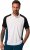 JP1880 FLEXNAMIC® QuickDry Tennis Polo Black-White-Blue - Sportruházat - Nagyméretű Sportruházat 2XL-10XL