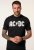 JP1880 AC/DC Classic Logo Band T-Shirt Black - Pólók - Nagyméretű pólók - 2XL-14XL