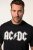 JP1880 AC/DC Classic Logo Band T-Shirt Black - Pólók - Nagyméretű pólók - 2XL-14XL