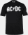JP1880 AC/DC Classic Logo Band T-Shirt Black - Pólók - Nagyméretű pólók - 2XL-14XL