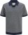 Jack & Jones Ceaston Knit Short Sleeve Sweater Grey/Blue - Pulóverek & kapucnis pulóverek - Pulóverek & Kapucnis pulóver 2XL-12XL