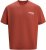 Jack & Jones Fold Crew Neck T-Shirt Red - Pólók - Nagyméretű pólók - 2XL-14XL