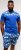 Kam Jeans 5002 Palm Tree Panel Tee And Short Set Electric Blue - Pólók - Nagyméretű pólók - 2XL-14XL