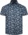 Kam Jeans 6061 Hibiscus Floral Print Short Sleeve Shirt Midnight Blue - Ingek - Ingek 2XL-10XL