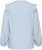 Kaffe Curve Lenia Flounce Shirt Powder Blue Stripe - Ingek - 