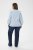 Kaffe Curve Lenia Flounce Shirt Powder Blue Stripe - Ingek - 