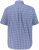 JP1880 Short Sleeve Check Print Traditional Shirt Blue - Ingek - Ingek 2XL-10XL