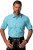JP1880 Shirt Traditional Short Sleeve Turquoise - Ingek - Ingek 2XL-10XL