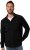 JP1880 Overshirt Fleece Long Sleeve Black TALL - FÉRFIRUHÁZAT MT-6XLT - TALL-méretek