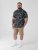 D555 Rick Geometric Print Short Sleeve Shirt Navy - Ingek - Ingek 2XL-10XL