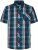 Kam Jeans 6380 Casual Checked Short Sleeve Shirt Navy - Rövid-ujjú ingek - Férfi rövid ujjú ingek