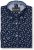 Kam Jeans 6364 All Over Floral Print Long Sleeve Shirt Navy - Ingek - Ingek 2XL-10XL